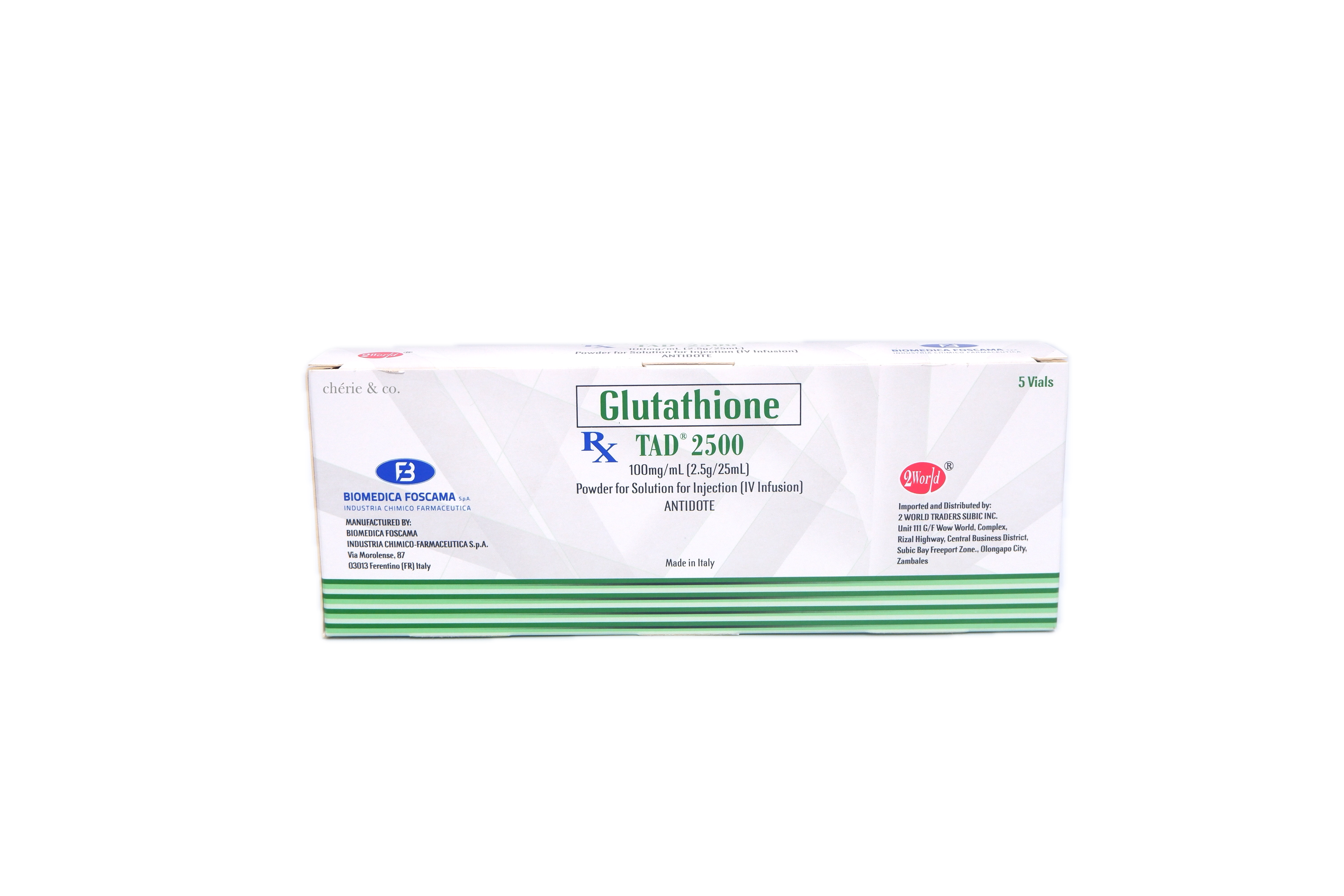 tad glutathione 2500 mg Lyophilized Powder Injection, For Skin Whitening, Packaging Size: 5 Vials at 14999/box in Bhatkal Chennee - TAD 2500: High