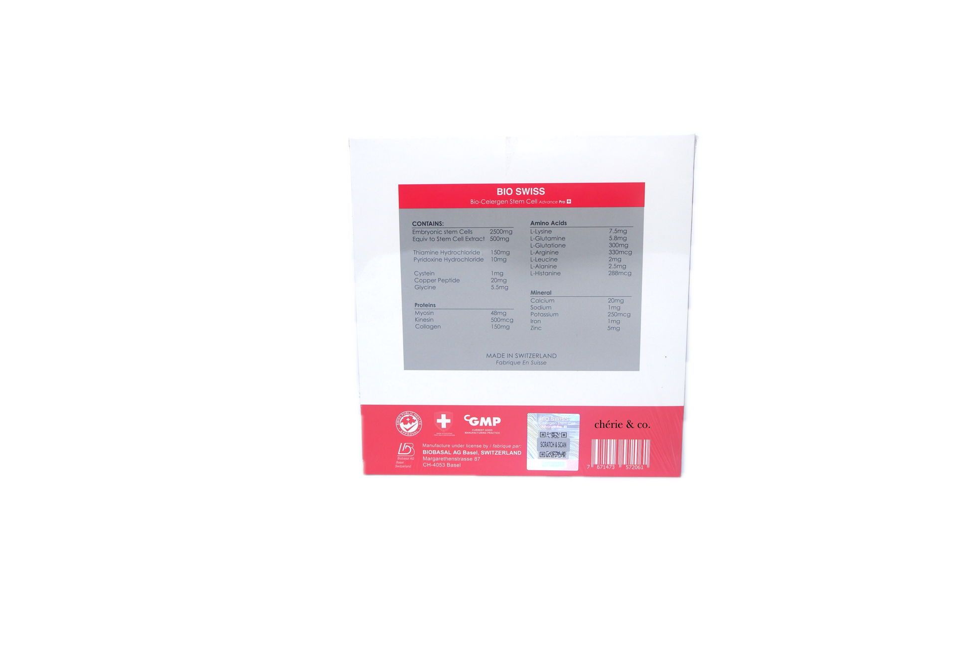 BIO SWISS BIO CELERGEN STEM CELL ADVANCE PRO (RED)