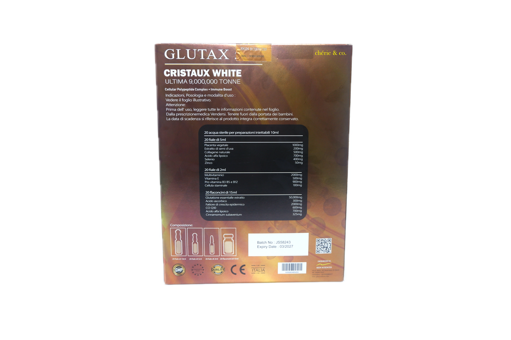 GLUTAX 5GS CRISTAUX WHITE