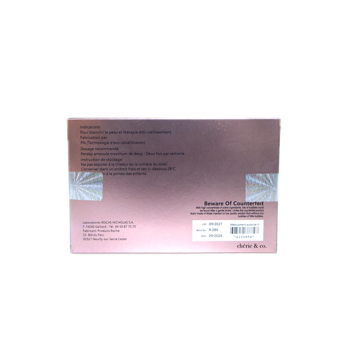 LAROSCORBINE PINK EUR GOLD