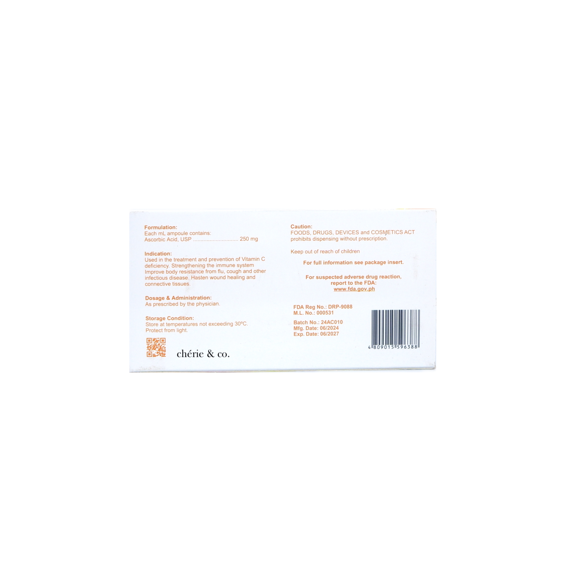 ASCORBIC ACID TATIO CEE